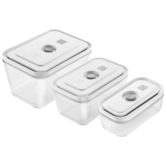 ZWILLING Fresh & Save 3-pc Small/Medium/Large Vacuum Container Set, Grey