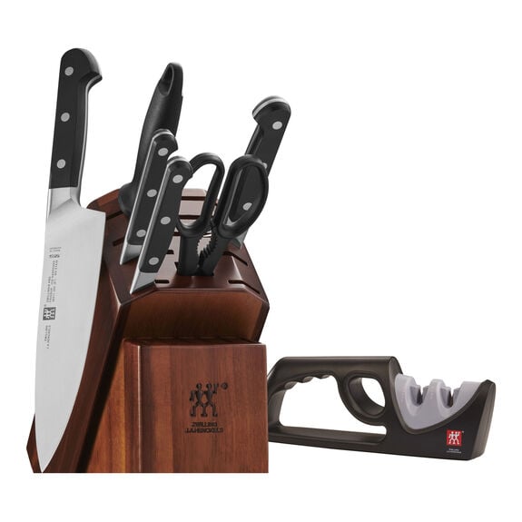 Load image into Gallery viewer, Zwilling Pro 7pc Knife Block Set W/Bonus Sharpener
