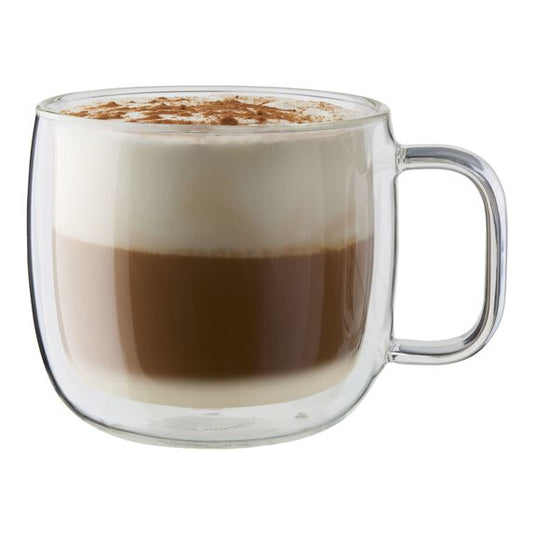 ZWILLING SORRENTO 2-pc Cappuccino Glass Mug Set