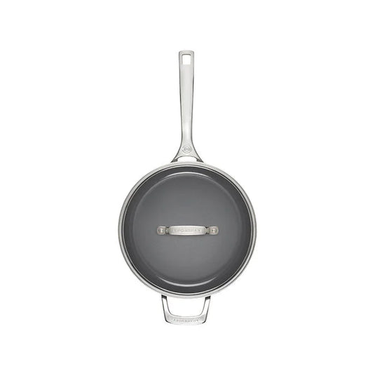 Le Creuset Essential Non-stick Ceramic Sauté Pan with Glass Lid