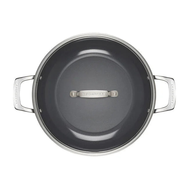 Load image into Gallery viewer, Le Creuset Essential Non-stick Ceramic Shallow Braiser with Glass Lid
