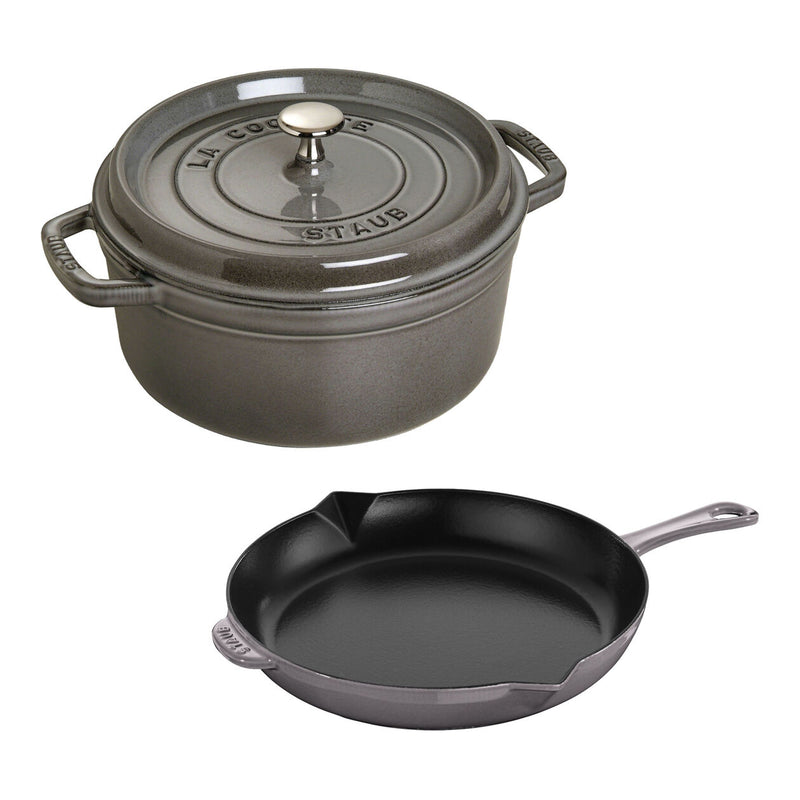 Load image into Gallery viewer, Staub 3pc Cast Iron Set
