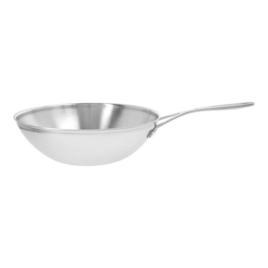 Zwilling Demeyere Industry 5 12-inch 18/10 Stainless Steel Flat Bottom Wok