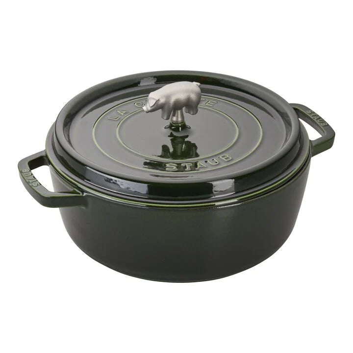 Load image into Gallery viewer, Staub Pig Shallow Cocotte Cochon 6 Qt.
