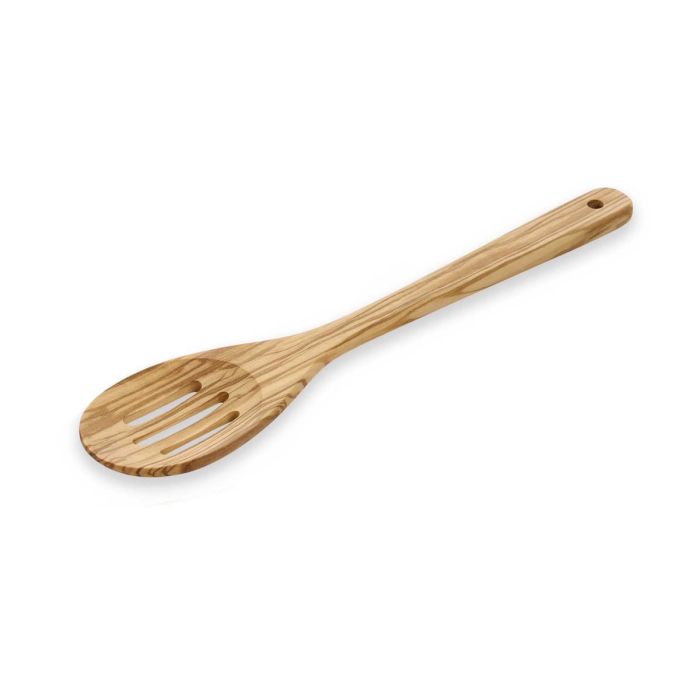 Load image into Gallery viewer, Fante's Italian Olivewood Slotted Spoon, 12 inch
