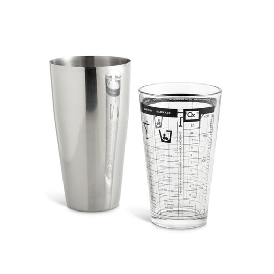 Harold Imports Co Bar Boston Cocktail Shaker with Recipes