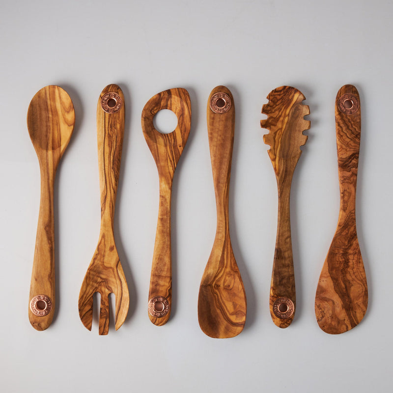 Load image into Gallery viewer, Ruffoni 6 Piece Set of Olivewood Utensils
