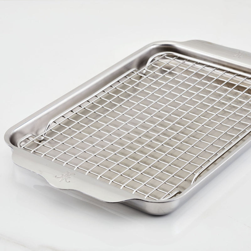 Load image into Gallery viewer, Hestan Provisions OvenBond 2PC Quarter Sheet Pan with Rack Set
