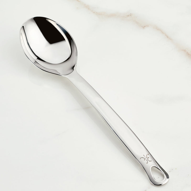 Load image into Gallery viewer, Hestan Provisions Stainless Steel Deep Solid Spoon, 13-inch
