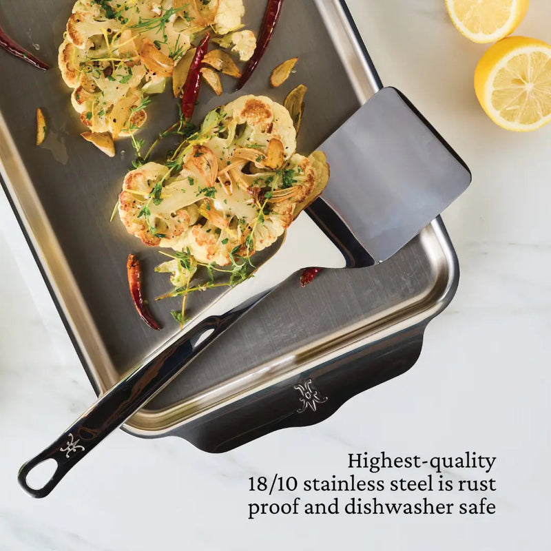 Load image into Gallery viewer, Hestan Provisions Stainless Steel Solid Spatula/Turner, 13-inch
