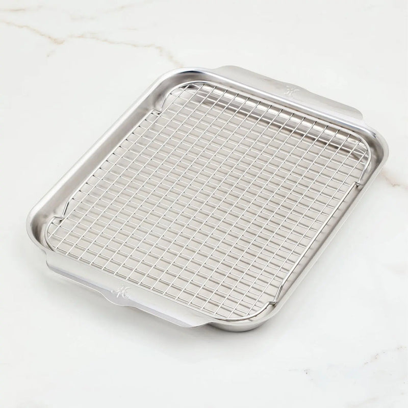 Load image into Gallery viewer, Hestan Provisions 2PC OvenBond Tri-ply Medium Sheet Pan with Rack Set
