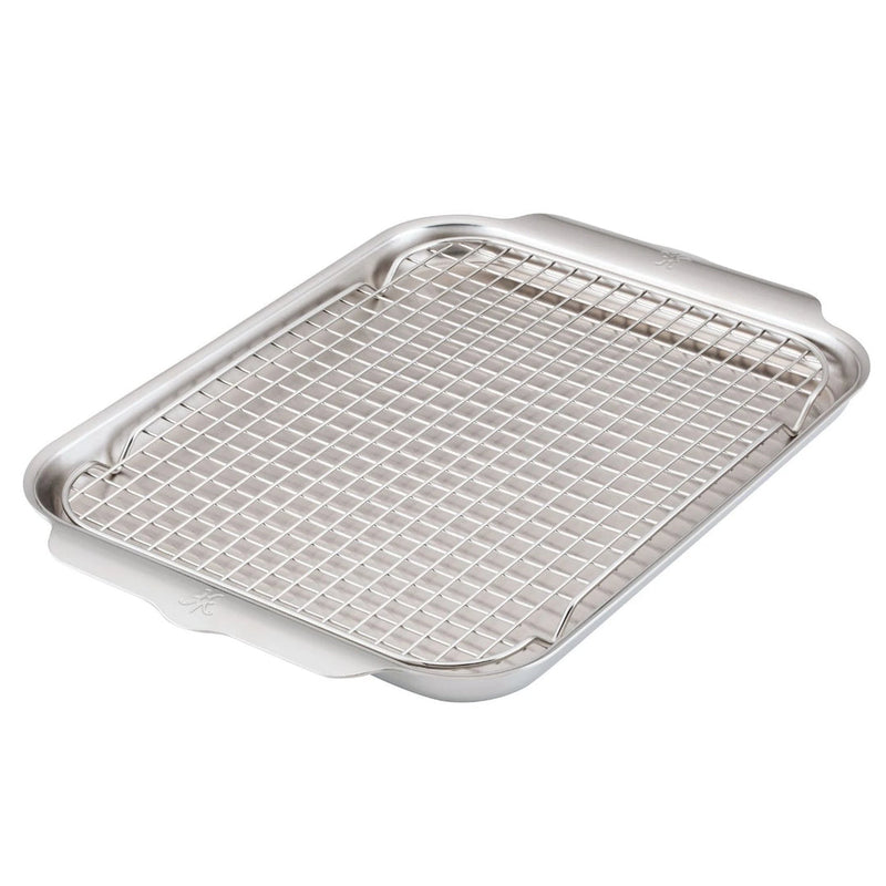 Load image into Gallery viewer, Hestan Provisions 2PC OvenBond Tri-ply Medium Sheet Pan with Rack Set
