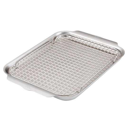 Hestan Provisions 2PC OvenBond Tri-ply Medium Sheet Pan with Rack Set