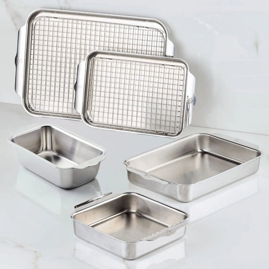 Hestan OvenBond Tri-ply Gourmet Essentials Stainless Steel 7-piece Set