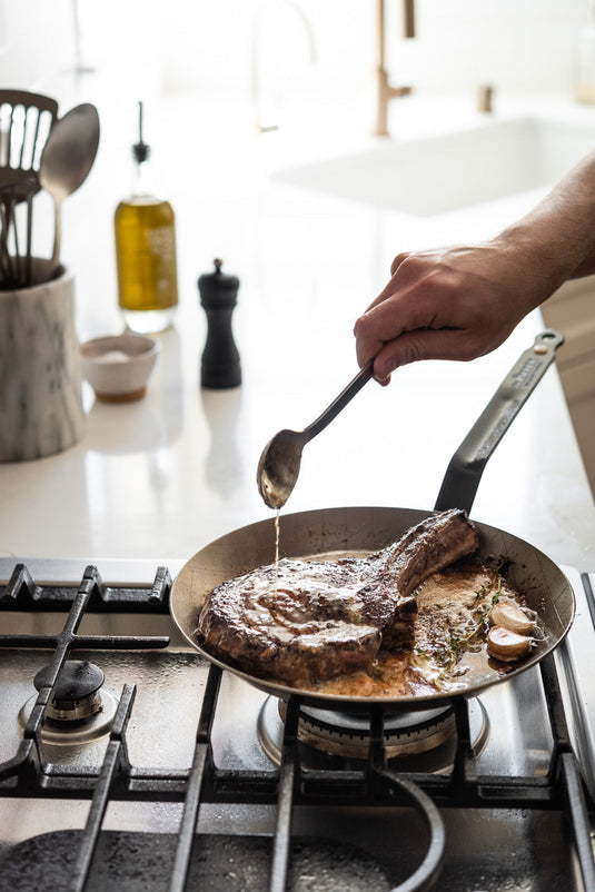 de Buyer MINERAL B Carbon Steel Steak Pan