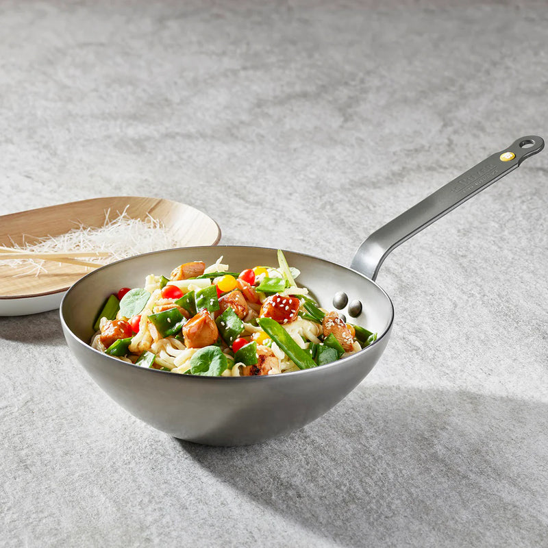 Load image into Gallery viewer, de Buyer MINERAL B Carbon Steel Wok
