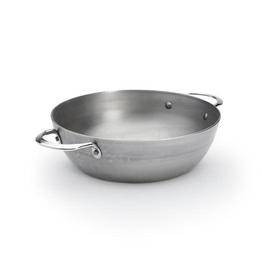 de Buyer MINERAL B Carbon Steel Country Fry Pan (2 Handles)