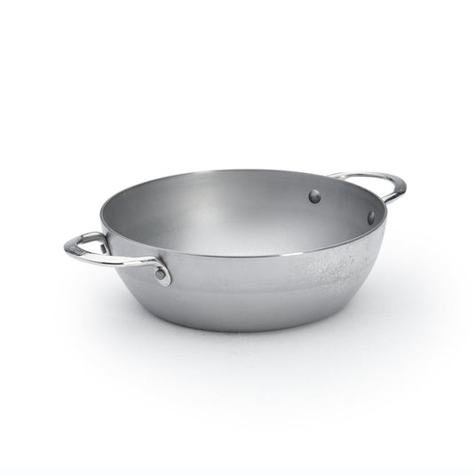 de Buyer MINERAL B Carbon Steel Country Fry Pan 2 Handles
