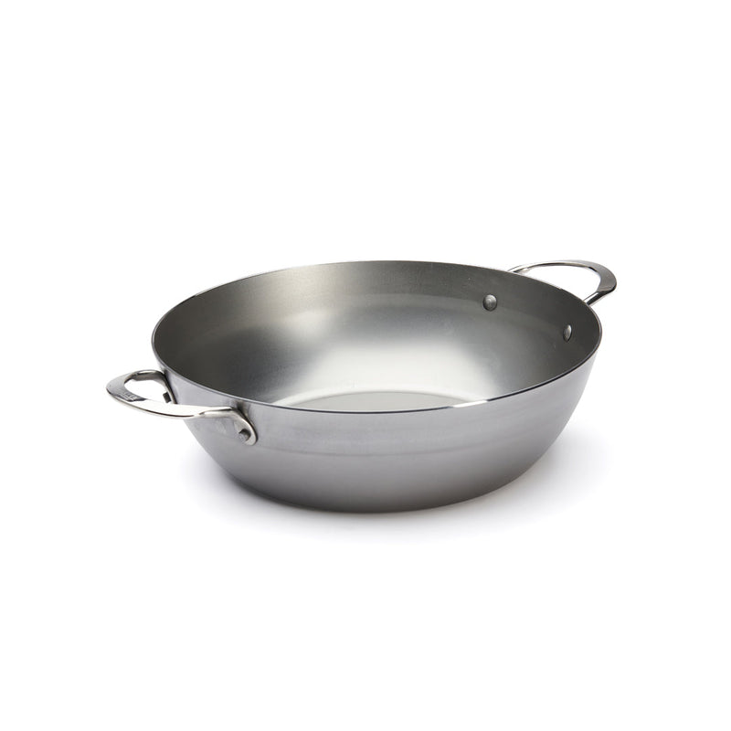 Load image into Gallery viewer, de Buyer MINERAL B Carbon Steel Country Fry Pan 2 Handles
