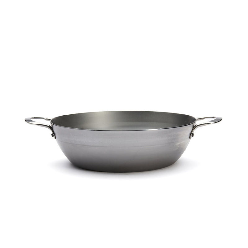 Load image into Gallery viewer, de Buyer MINERAL B Carbon Steel Country Fry Pan 2 Handles
