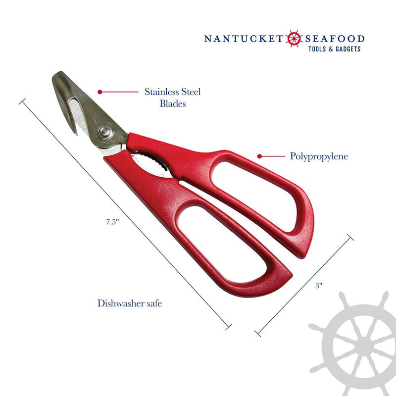 Load image into Gallery viewer, Nantucket Seafood Multifunction Seafood Scissors
