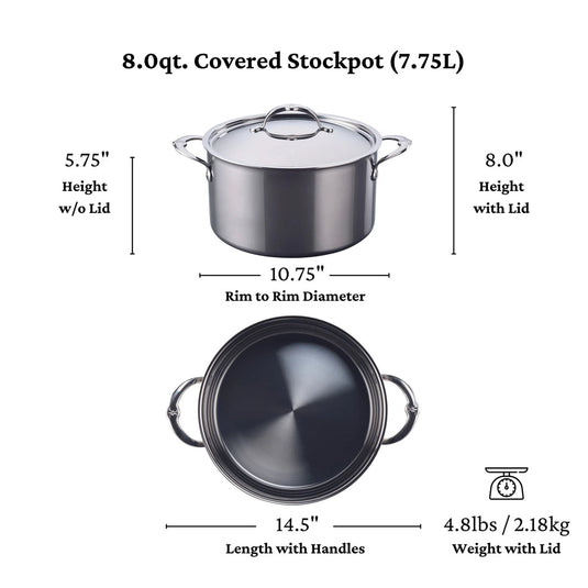 Hestan NanoBond Titanium Stockpot 8-Quart