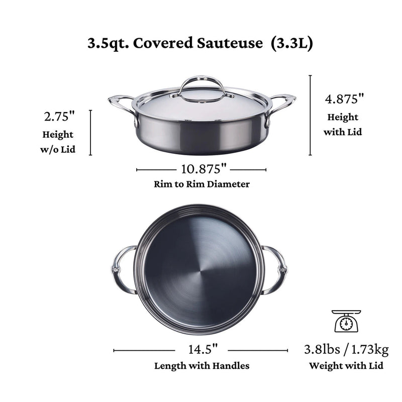 Load image into Gallery viewer, Hestan NanoBond Titanium Sauteuse 3.5-Quart
