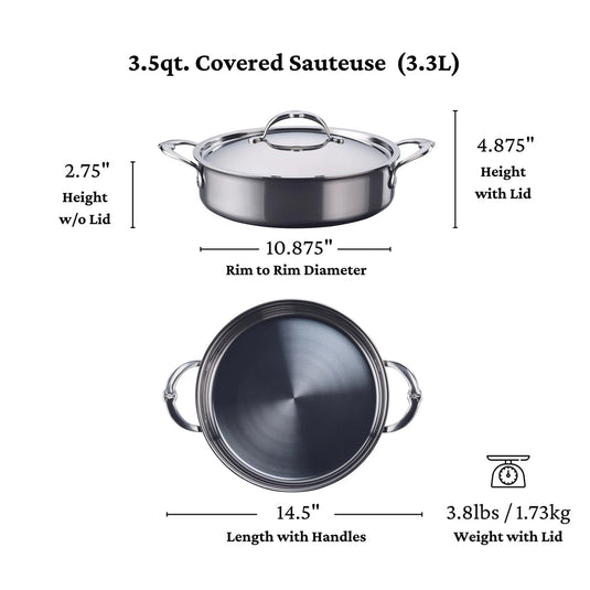 Hestan NanoBond Titanium Sauteuse 3.5-Quart