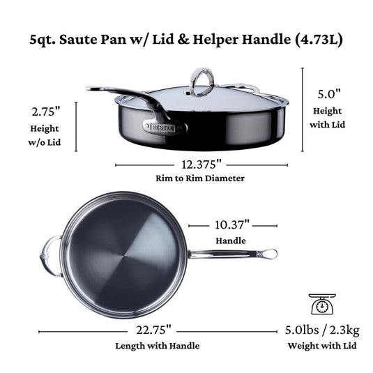 Hestan NanoBond Titanium Sauté Pan