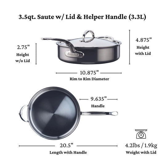 Hestan NanoBond Titanium Sauté Pan