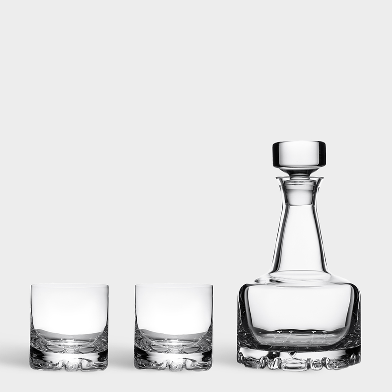 Load image into Gallery viewer, Orrefors Erik Decanter 3pc Set
