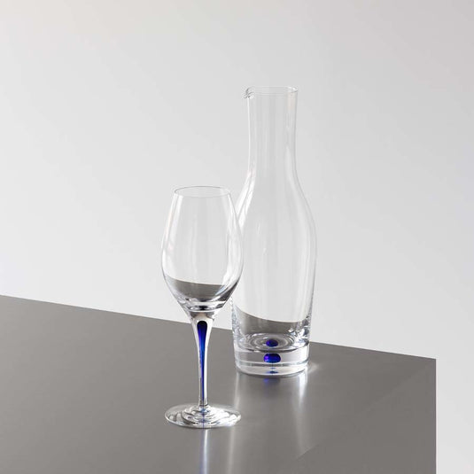 Orrefors Intermezzo Blue Balance Wine
