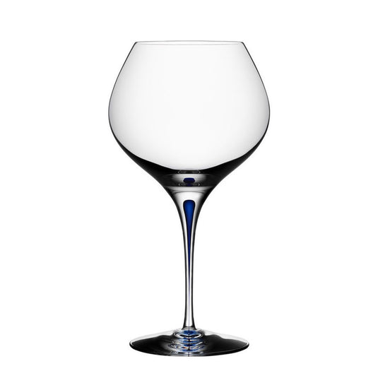 Orrefors Intermezzo Blue Bouquet Wine 2pk