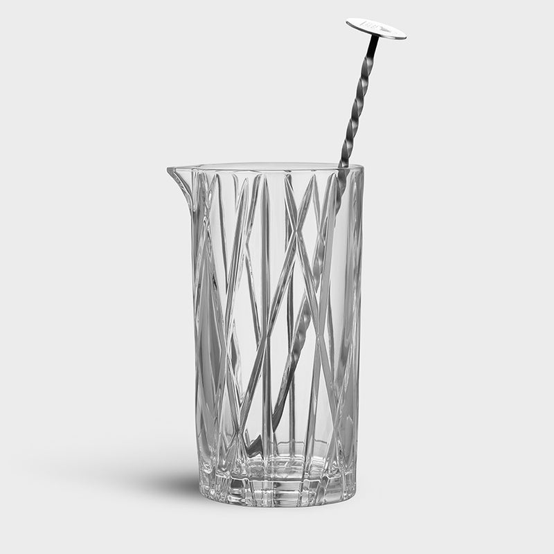 Load image into Gallery viewer, Orrefors City Mixing Glass with Spoon
