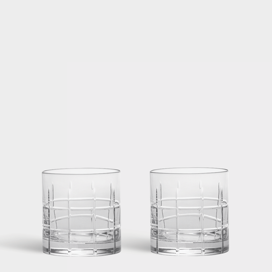 Orrefors Street Double Old Fashioned - Set of 2