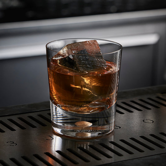 Orrefors Intermezzo Gold Double Old Fashioned Set of 2