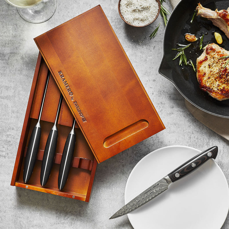 Load image into Gallery viewer, ZWILLING KRAMER - Euroline Stainless Damascus Collection 4-pc, Steak Knife Set
