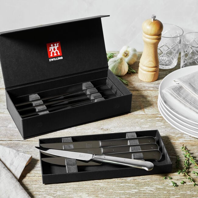 Load image into Gallery viewer, Zwilling 8-pc, Stainless Steel Porterhouse Steak Knife Gift Set * Flash Sale
