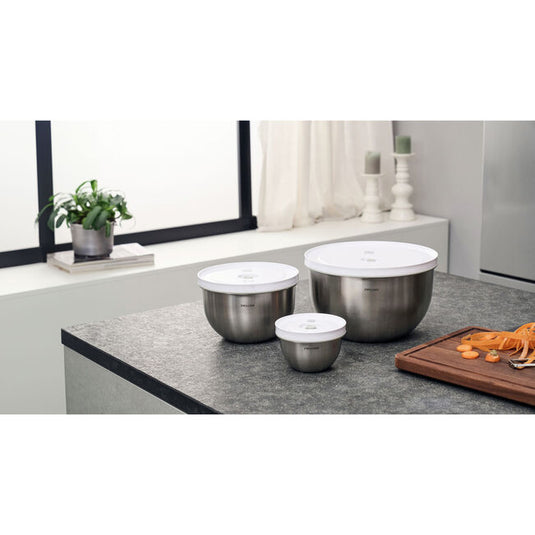 ZWILLING Fresh & Save Vacuum bowl set S/M/L / 6-pc, stainless steel, silver-white