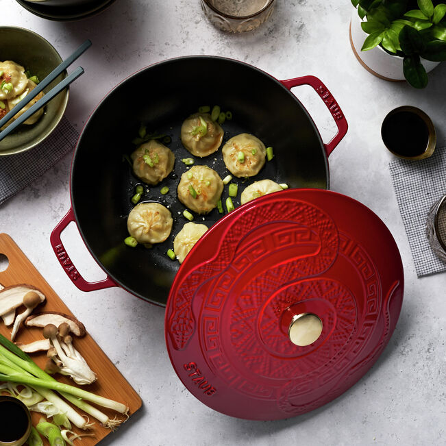 Load image into Gallery viewer, Staub Essential French Oven with Snake Lid 5.25 QT *SALE*
