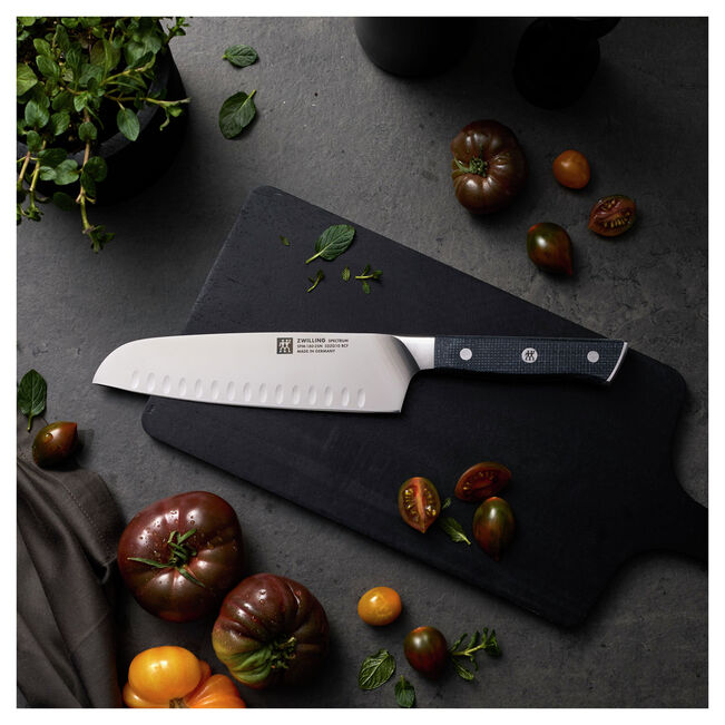 Load image into Gallery viewer, Zwilling Spectrum 7" Hollow Edge Santoku Knife
