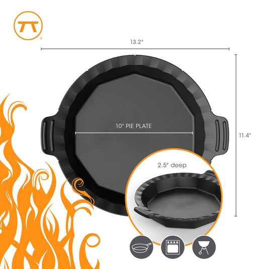 Outset Pie Pan Cast Iron 9"