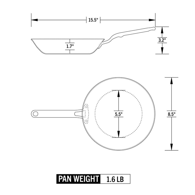 Load image into Gallery viewer, Heritage Steel Eater Series 8.5" Fry Pan
