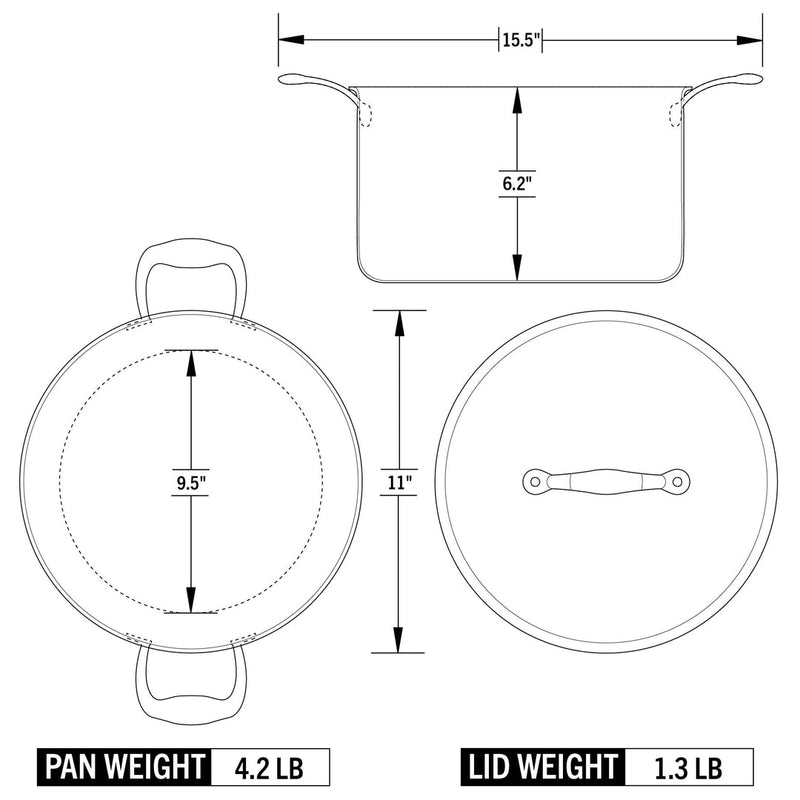 Load image into Gallery viewer, Heritage Steel Eater Series 8 Quart Stock Pot with Lid
