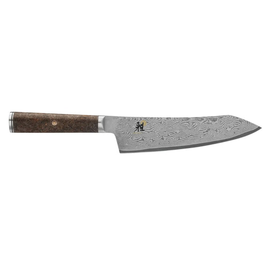 Miyabi Black 5000MCD67 7" Fine Edge Rocking Santoku Knife