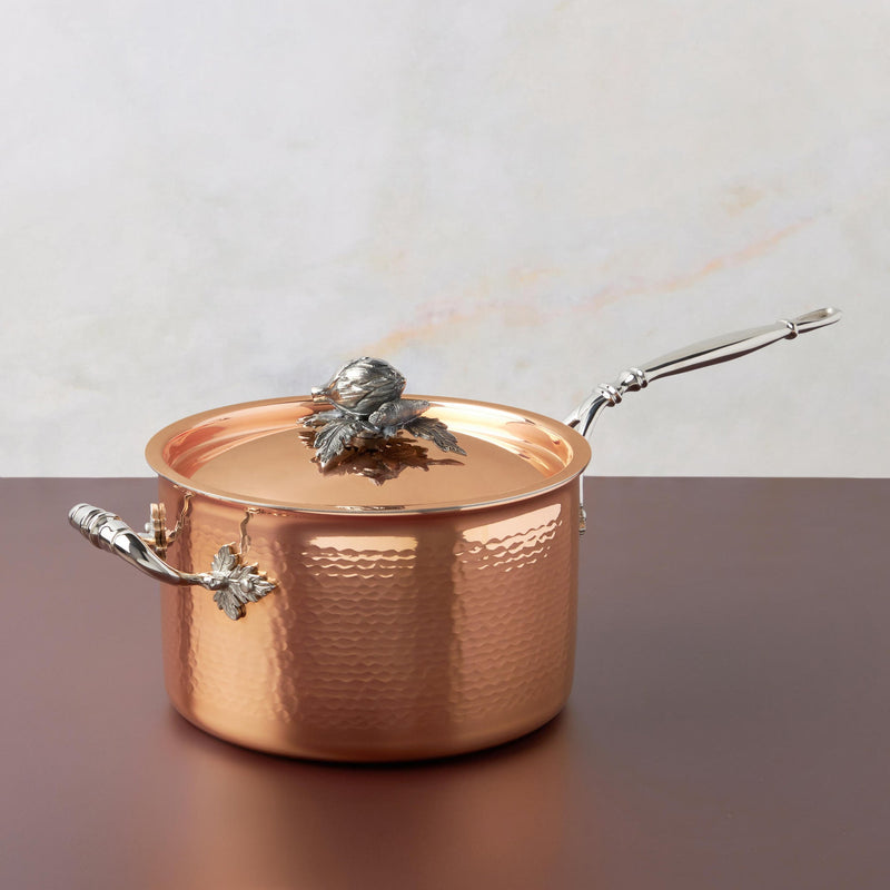 Load image into Gallery viewer, Ruffoni Opus Cupra Saucepan 4QT
