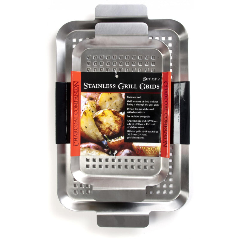 Load image into Gallery viewer, Charcoal Companion Stainless Steel Grilling Grid (Set of 2)
