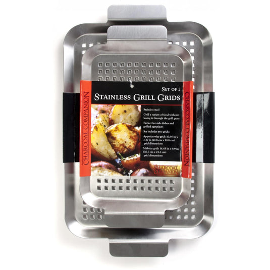 Charcoal Companion Stainless Steel Grilling Grid (Set of 2)