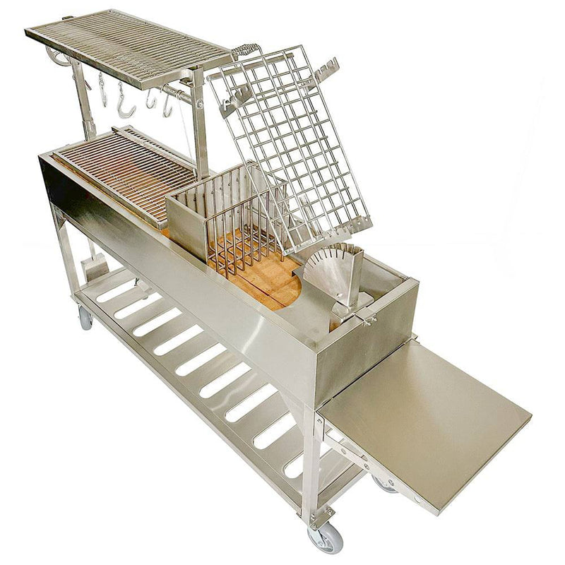 Load image into Gallery viewer, Tagwood Argentine Santa Maria Wood Fire &amp; Charcoal Gaucho Grill | BBQ06SS PARTIALLY ASSEMBLED
