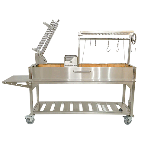 Load image into Gallery viewer, Tagwood Argentine Santa Maria Wood Fire &amp; Charcoal Gaucho Grill | BBQ06SS PARTIALLY ASSEMBLED
